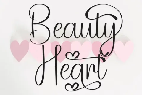 Beauty Heart Script Typeface font
