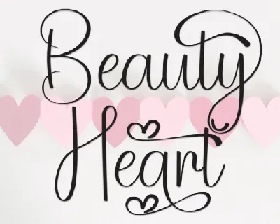 Beauty Heart Script Typeface font