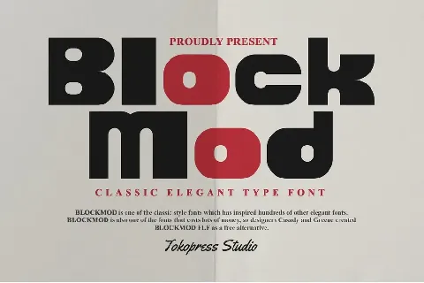 Blockmod font