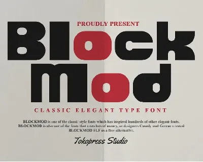 Blockmod font