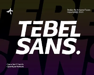 Tebel Sans font