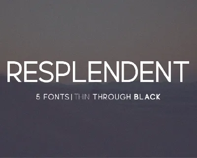Resplendent font