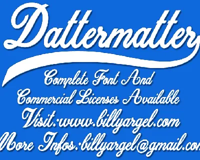 Dattermatter Personal Use font