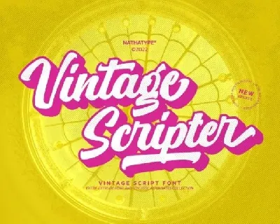 Vintage Scripter font