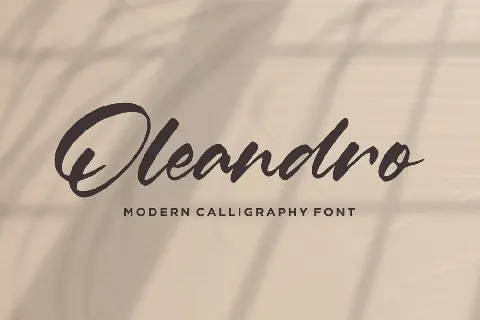 Oleandro font