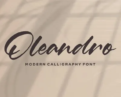 Oleandro font