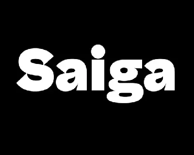 Saiga Family font