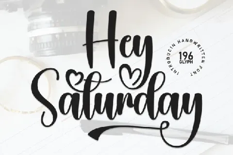 Hey Saturday Script font