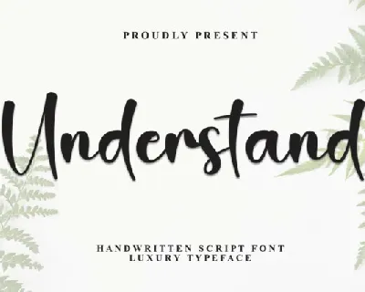 Understand Script font