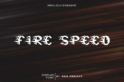 Fire Speed Demo font