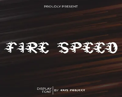 Fire Speed Demo font