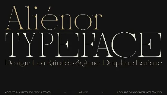 AliÃ©nor Family font