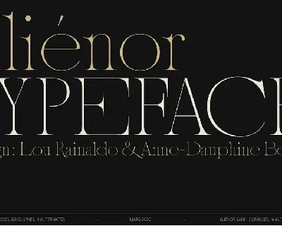 AliÃ©nor Family font