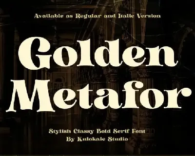 Golden Metafor Serif font