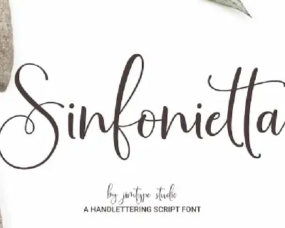 Sinfonietta Modern Script font