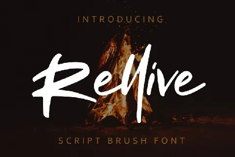 Rellive Brush font