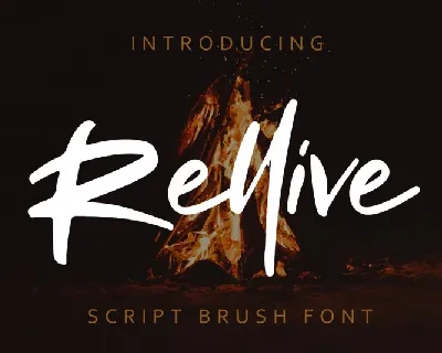 Rellive Brush font