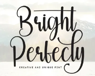 Bright Perfecly font