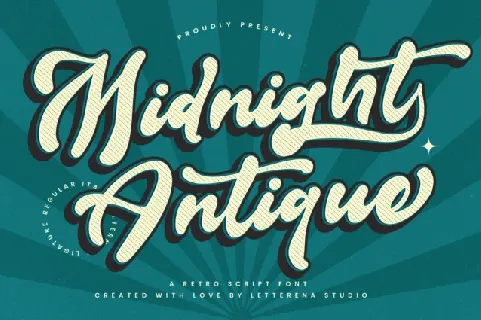 Midnight Antique font