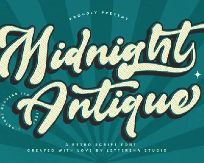 Midnight Antique font