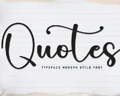 Quotes Script font