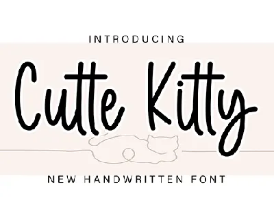 Cutte Kitty font