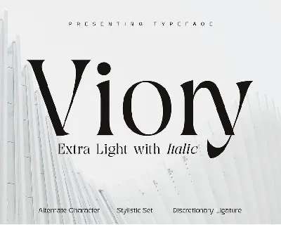 Viory font