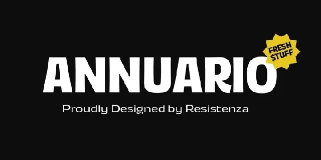 Annuario Family font