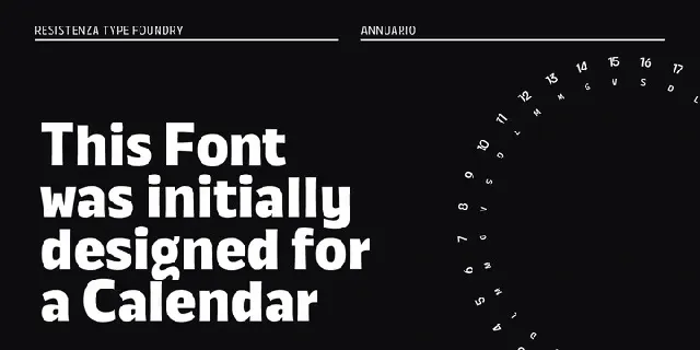 Annuario Family font