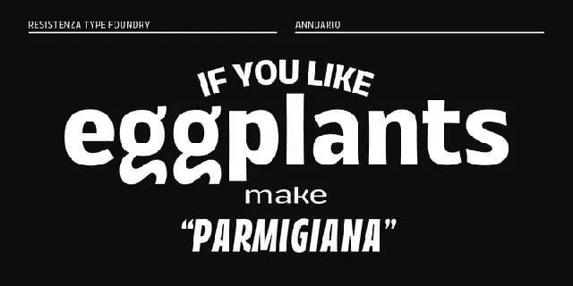 Annuario Family font