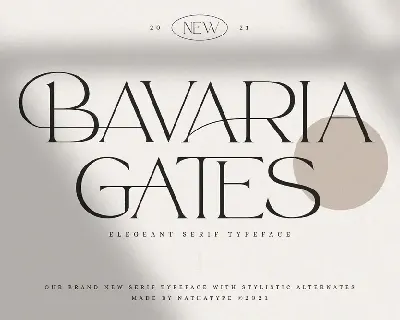 Bavaria Gates font