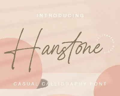 Hanstone font