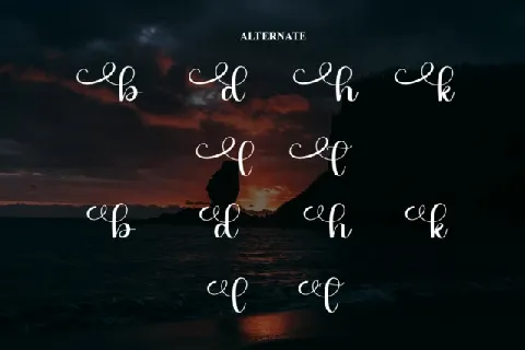 Black Beach Calligraphy font