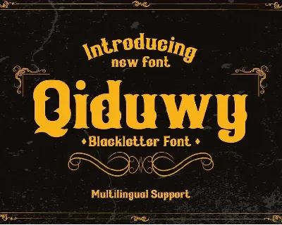 Qiduwy font