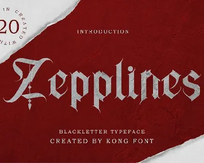 Zepplines Typeface font