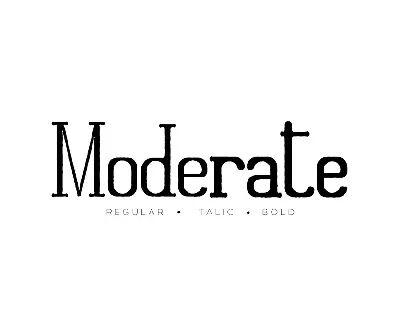 Moderate Demo font