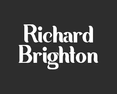 RichardBrighton Demo font
