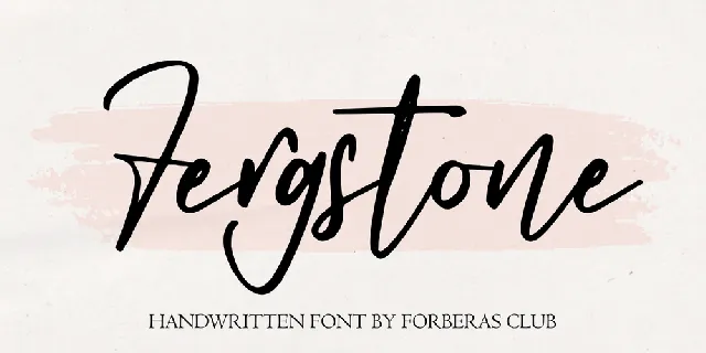 Fergstone Demo font