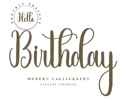 Hello Birthday font