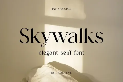 Skywalks font