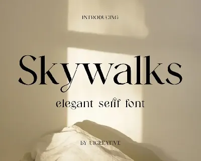 Skywalks font