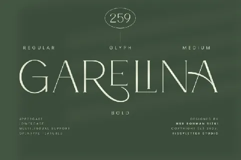 Garelina font