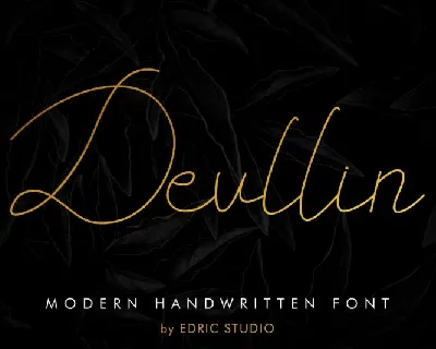 Devllin Handwritting font