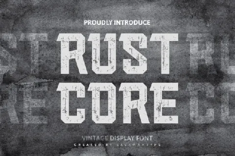 Rust Core font
