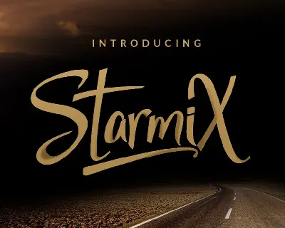 StarmiX Script Free font