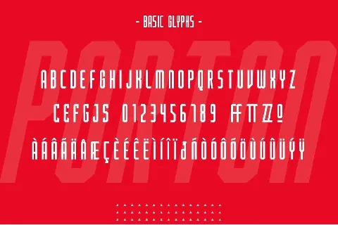 Porton Condensed font