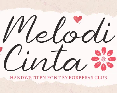 Melody Cinta font