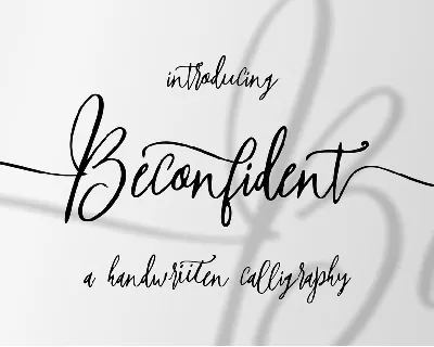 Beconfident font