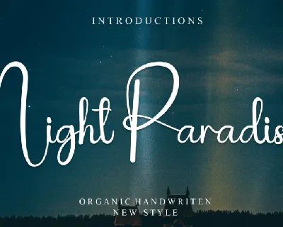Night Paradise font