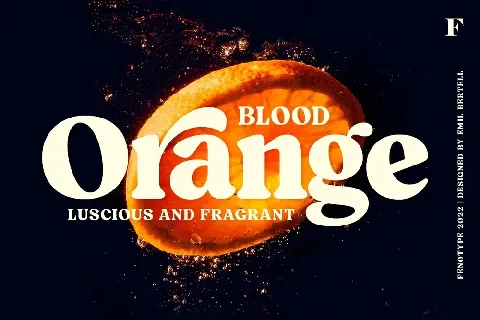 Blood Orange font